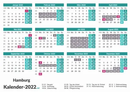 Ferien 2022 + Feiertage zum Ausdrucken - Meck-Pomm Vorschau